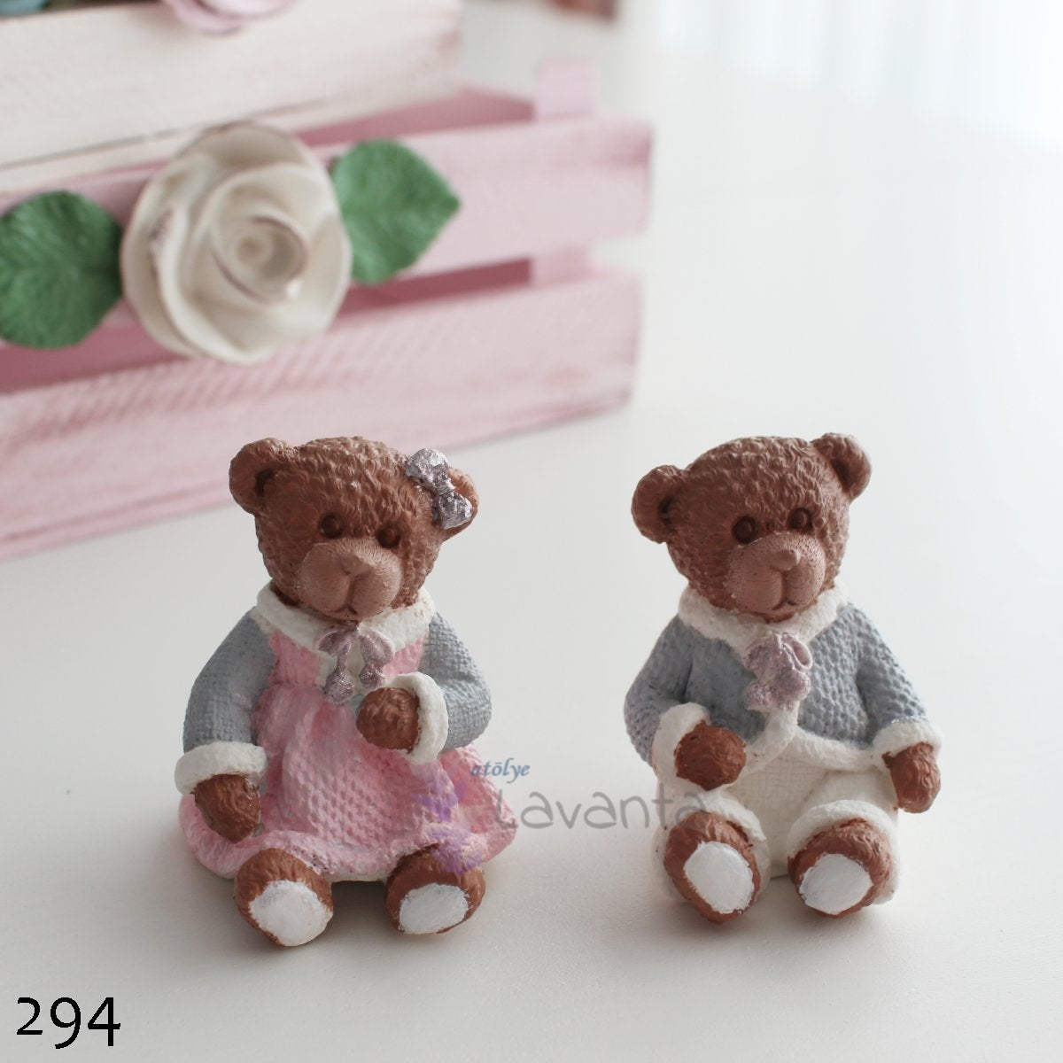 İkili Ayıcık Silikon Kalıbı