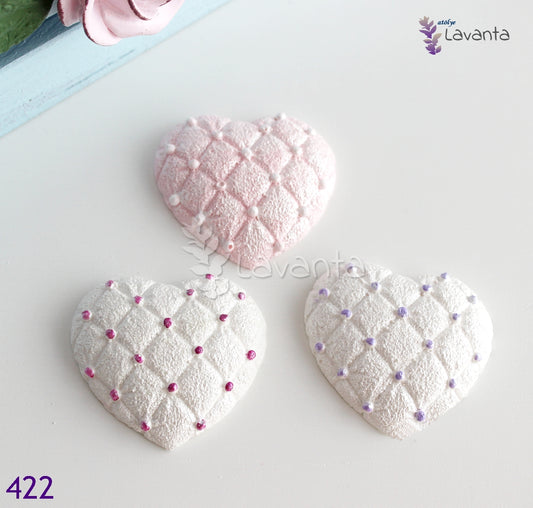 İncili Kalp Silikon Kalıbı