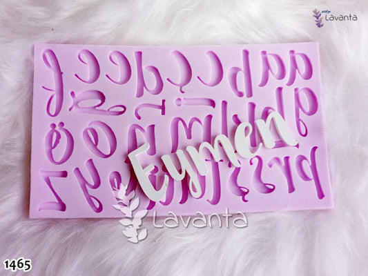 Işıldayan Küçük Harfler Silikon Kalıbı