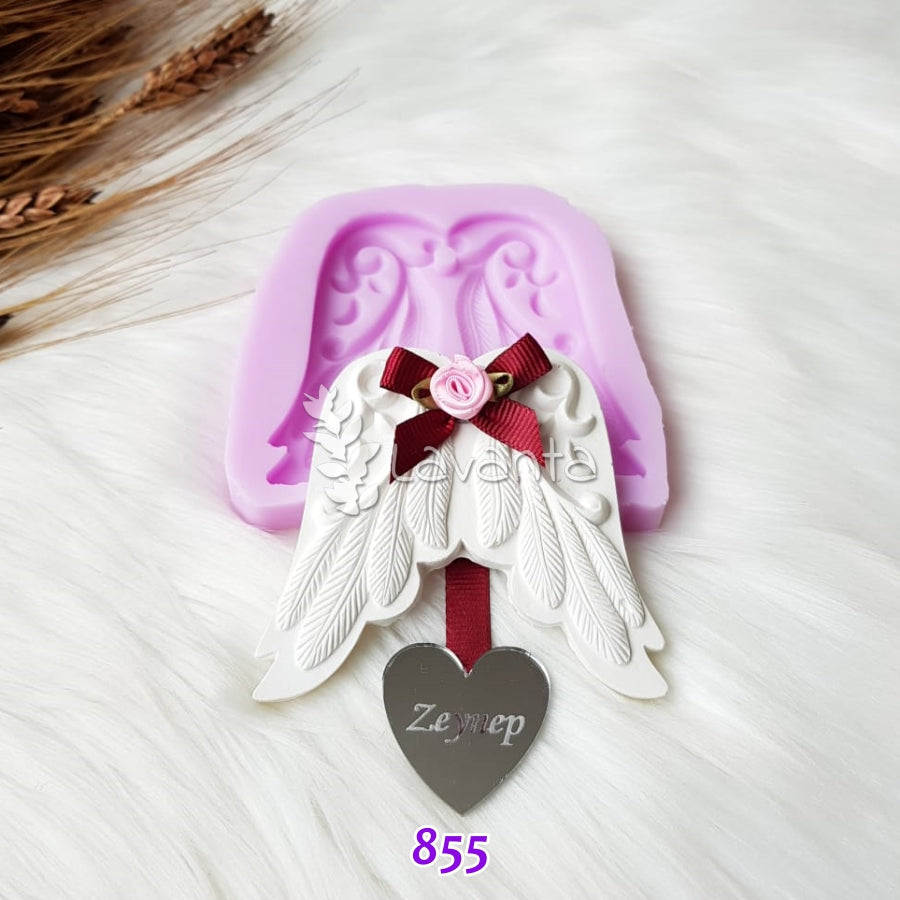 İşlemeli Melek Kanadı Silikon Kalıbı