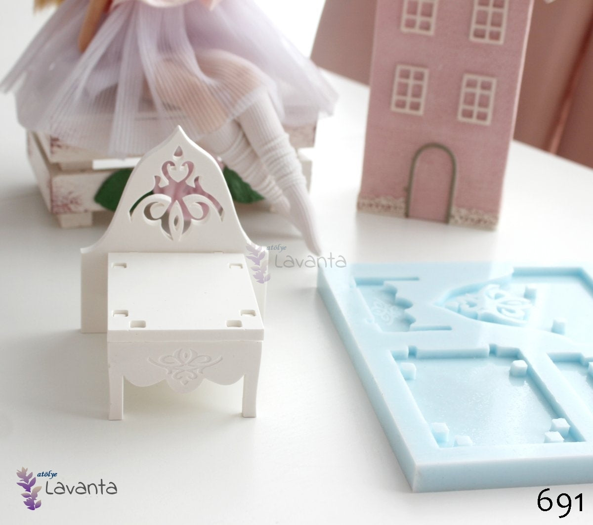 İşlemeli Yatak Silikon Kalıbı