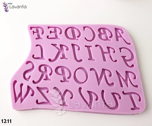 İtalik Büyük Harfler Silikon Kalıbı