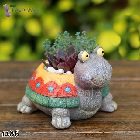 Kaplumbağa Saksı Silikon Kalıbı