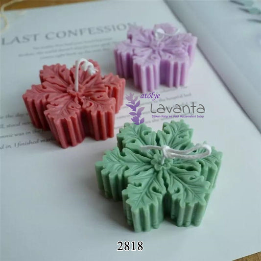 Kar Tanesi Mum Silikon Kalıbı