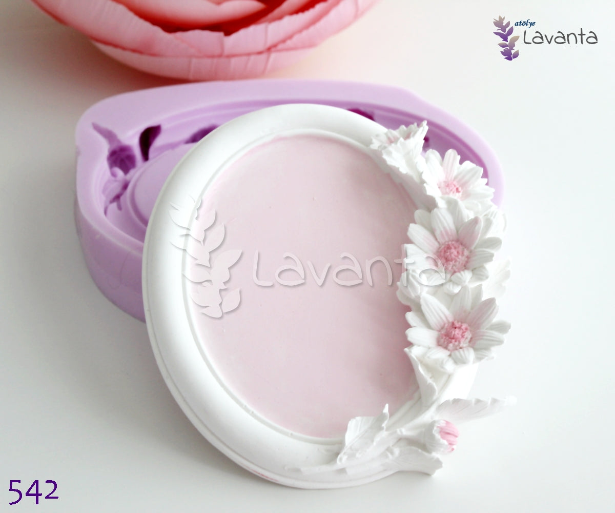 Papatya Çerçeve Silikon Kalıbı