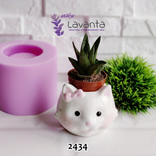 Kedi Saksı Kalıbı