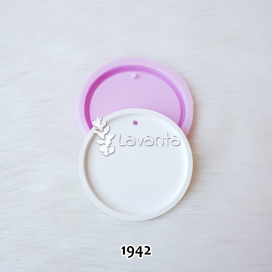 Kenarlı Yuvarlak Tabanlık Kokulu Taş Silikon Kalıbı