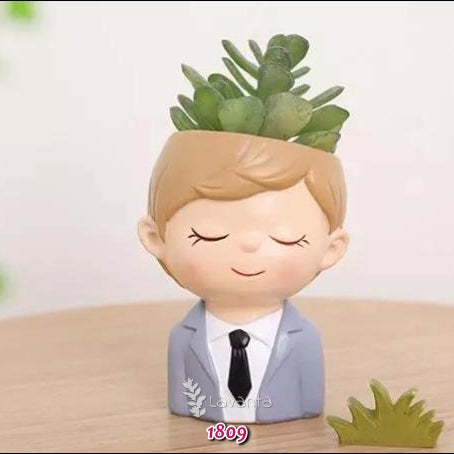 Kravatlı Damat Saksı Silikon Kalıbı