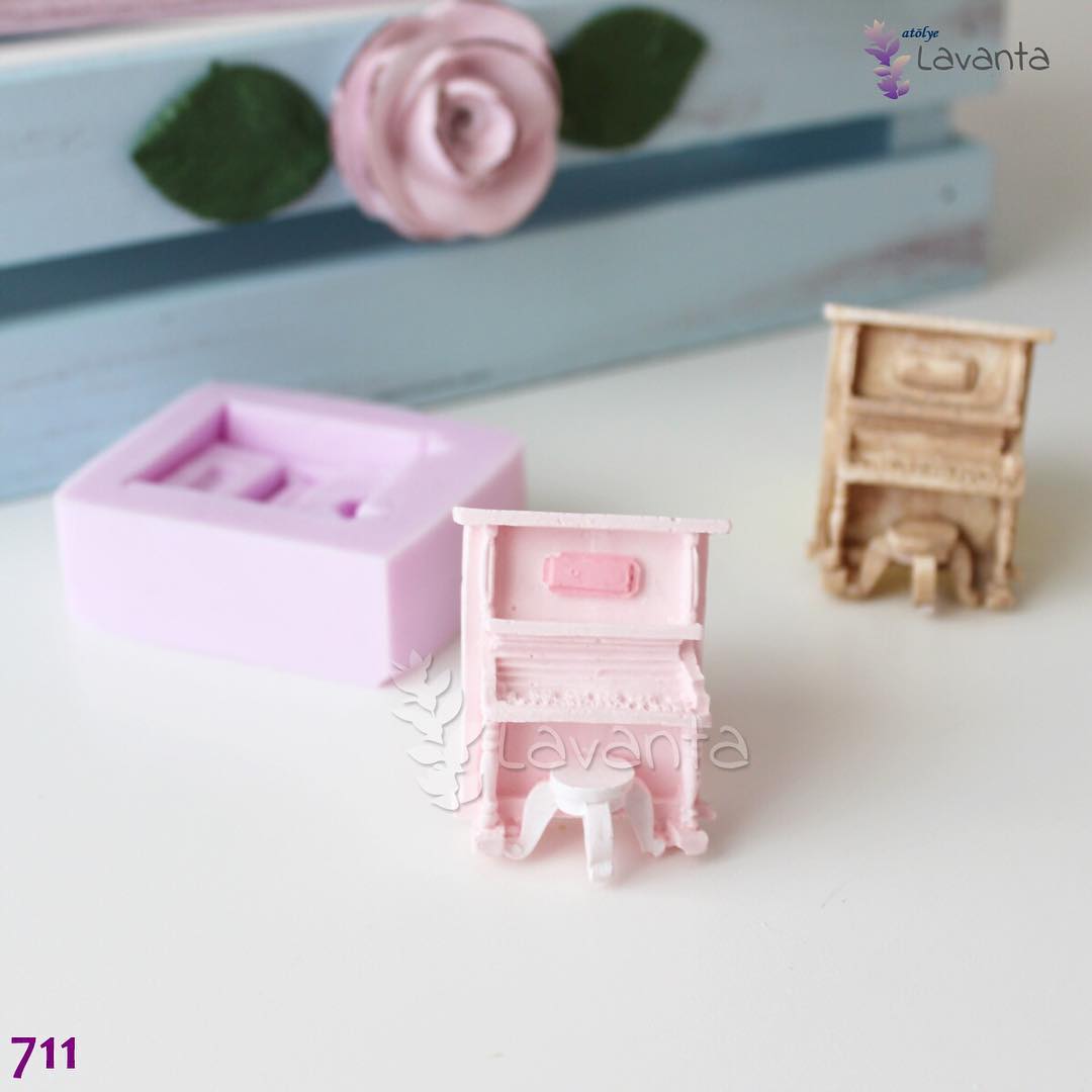 Mini Piyano Silikon Kalıbı