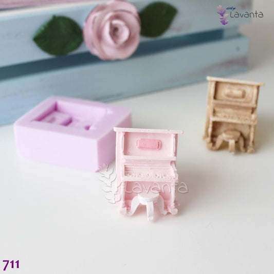 Mini Piyano Silikon Kalıbı