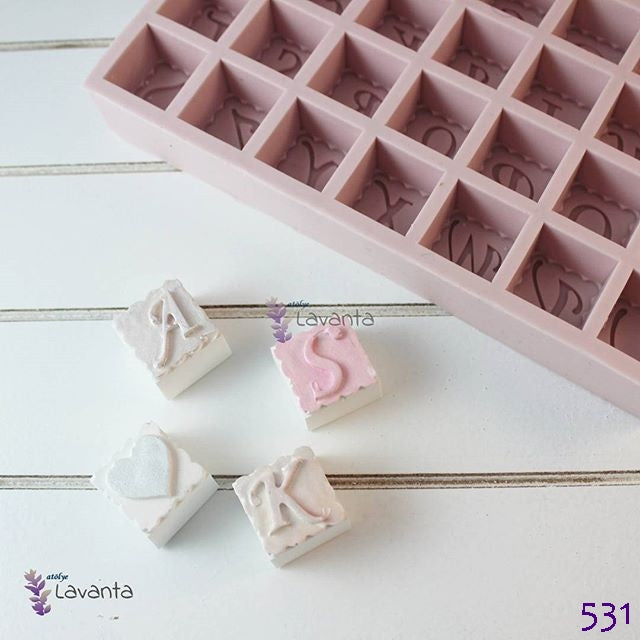 Küp Harf Silikon Kalıbı