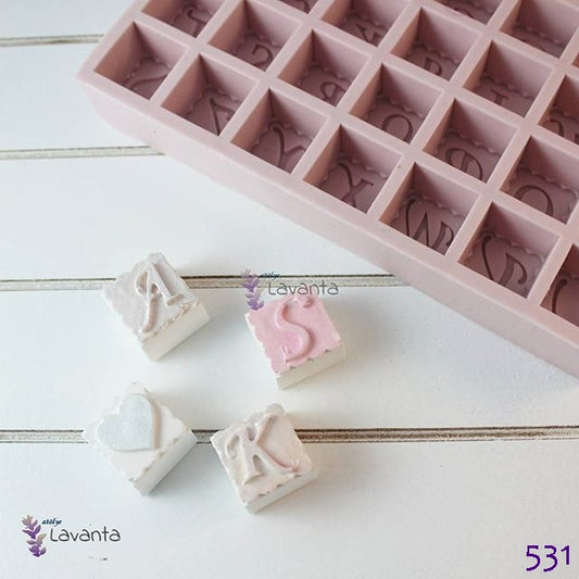 Küp Harf Silikon Kalıbı