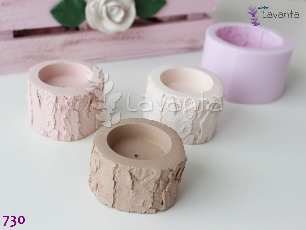 Kütük Mumluk Silikon Kalıbı