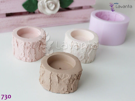 Kütük Mumluk Silikon Kalıbı