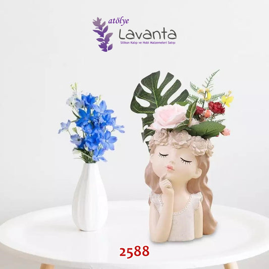 Masum Kız Saksı Kalıbı