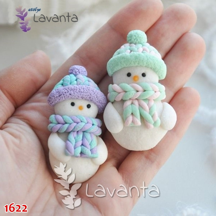 Minik Kardan Adamlar Kokulu Taş Silikon Kalıbı