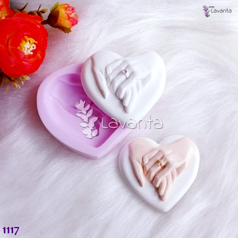 Kalp Alyans Silikon Kalıbı