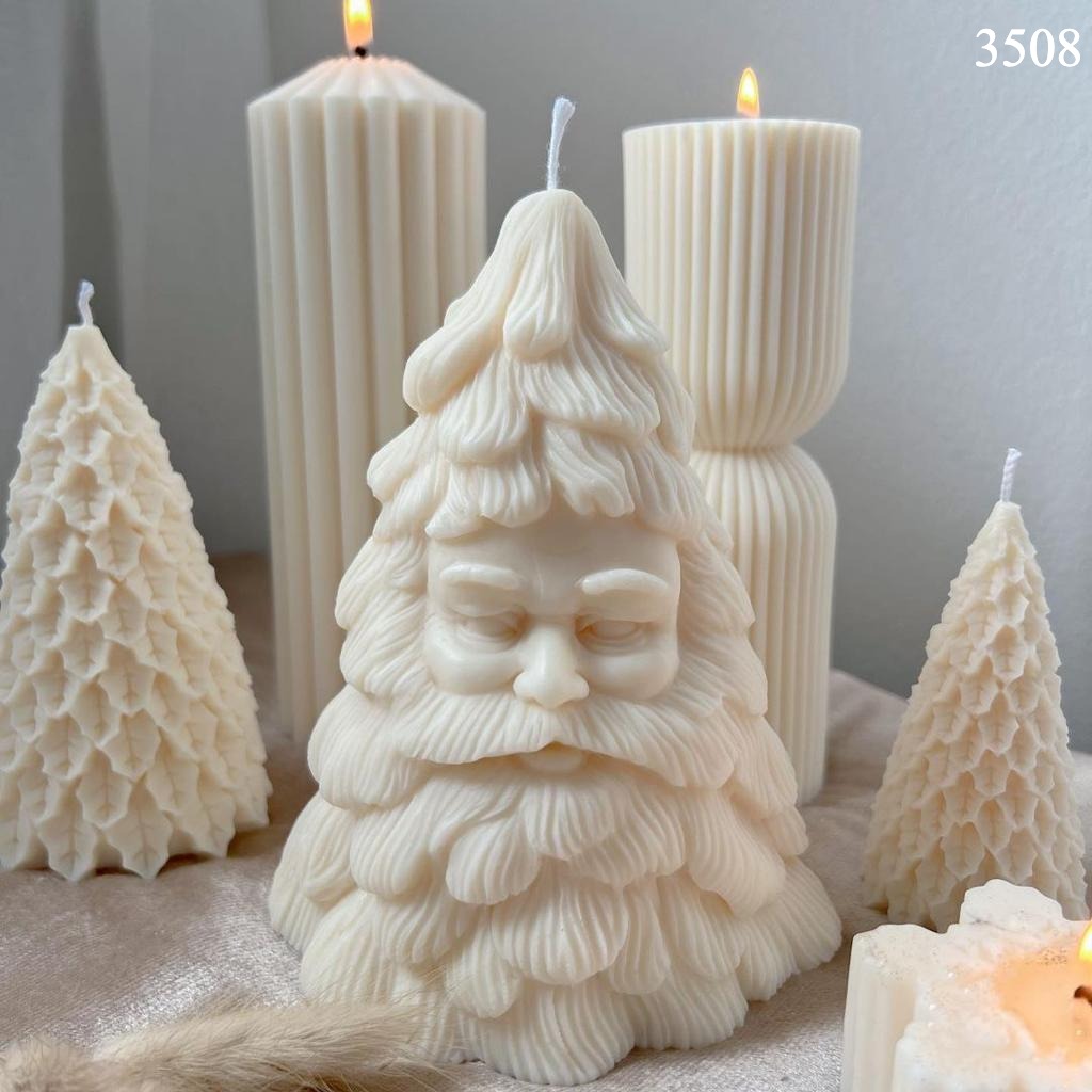 Noel Baba Ağacı Mum Kalıbı