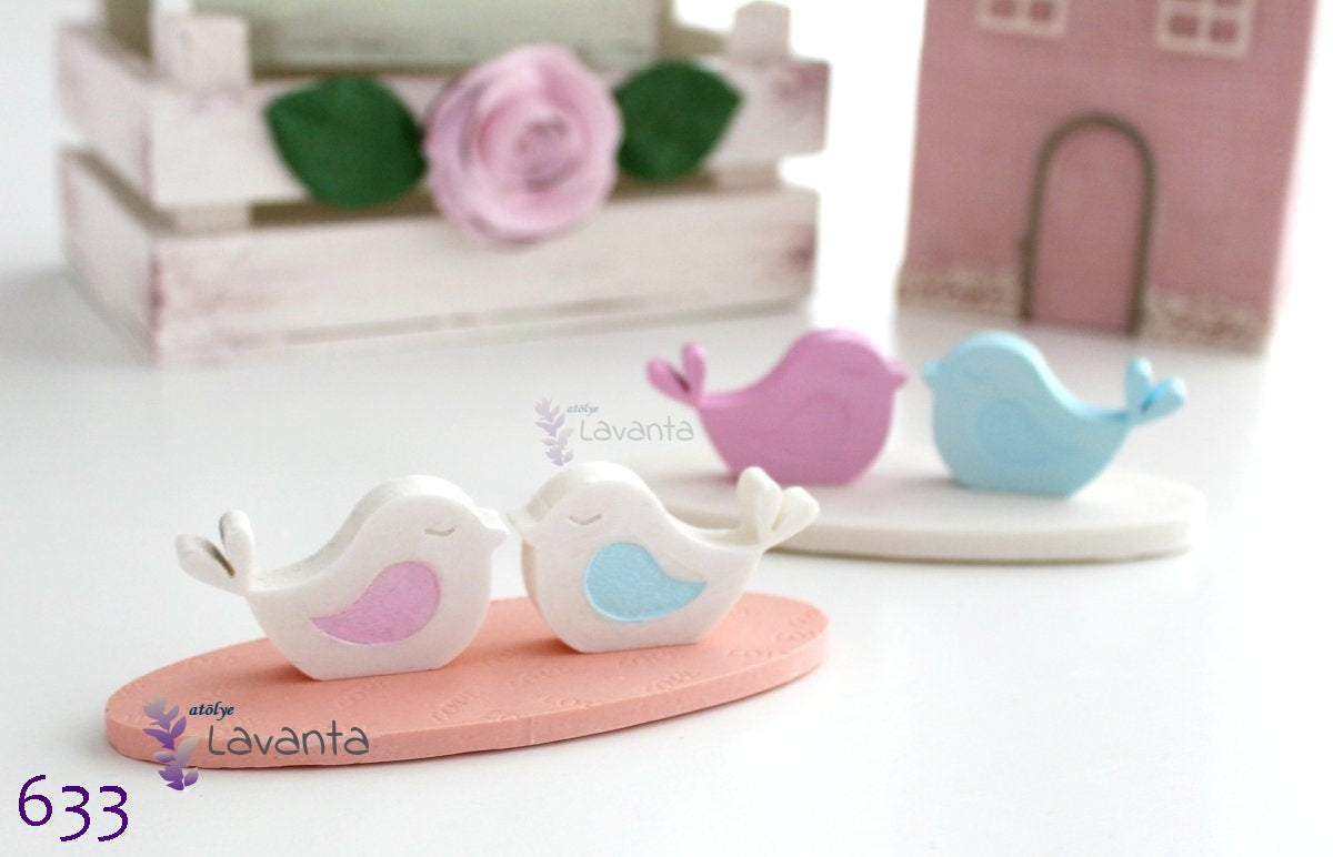 Öpüşen Kuşlar Silikon Kalıbı