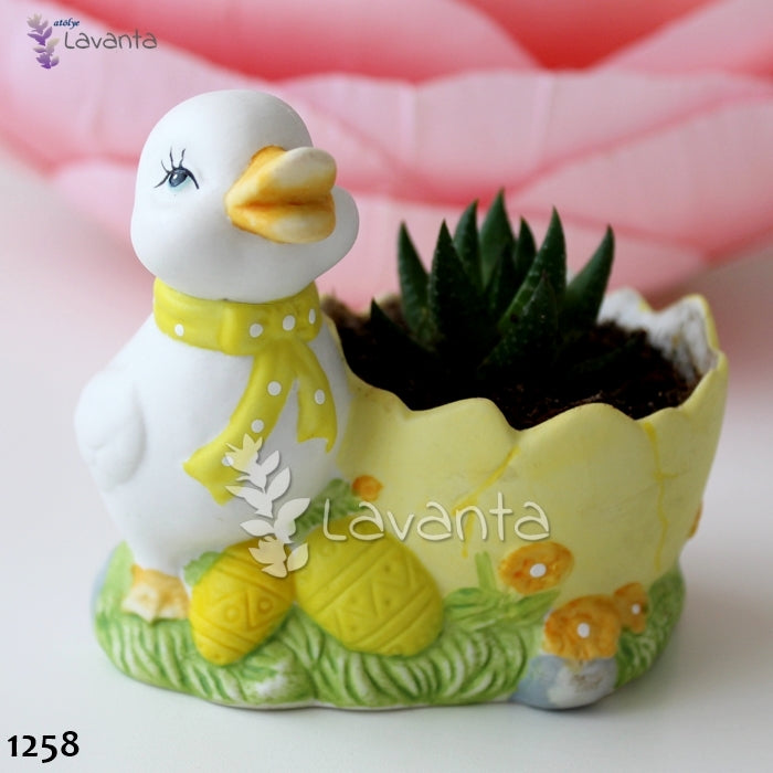 Sevimli Ördek Saksı Silikon Kalıbı