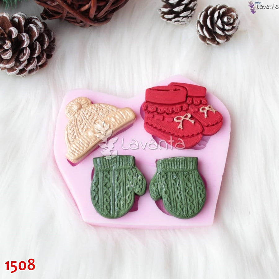 Örgü Bere Eldiven ve Patik Silikon Kalıbı