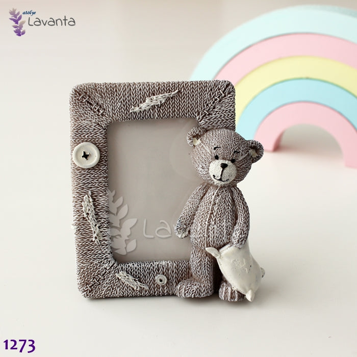 Örgü Ayıcıklı Çerçeve Silikon Kalıbı