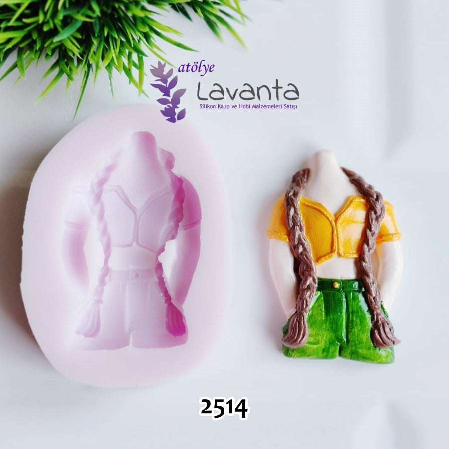 Örgülü Kız Silikon Kalıbı