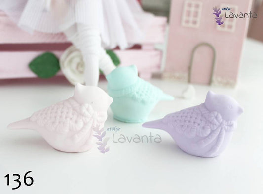 Pelerinli Kuş Kokulu Taş Silikon Kalıbı