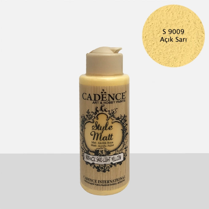 S9009 Açık Sarı Mat Akrilik Boya
