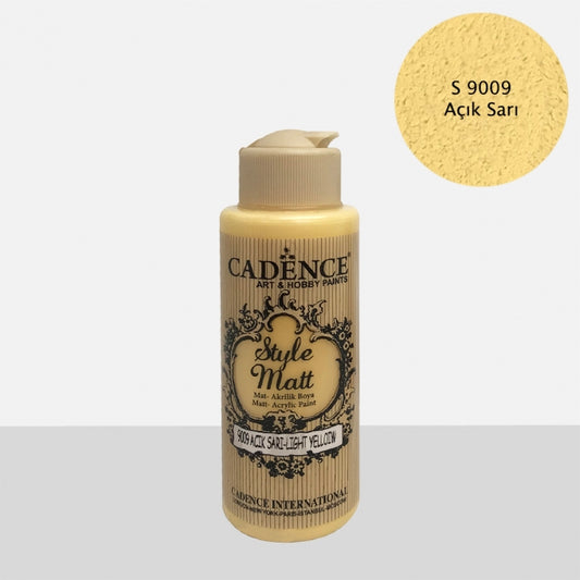 S9009 Açık Sarı Mat Akrilik Boya