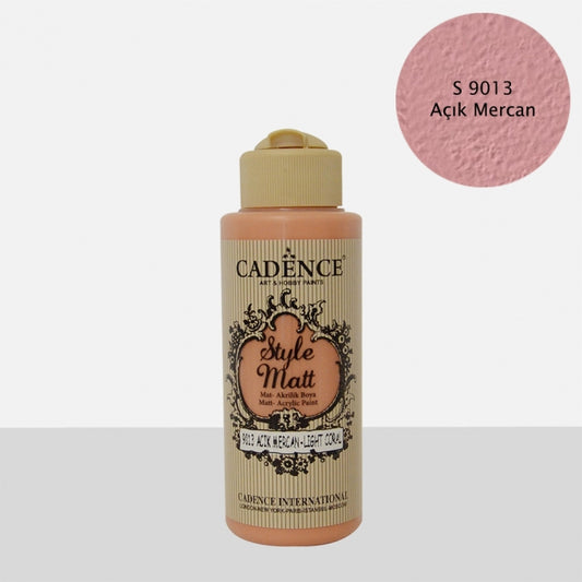 S9013 Açık Mercan Mat Akrilik Boya