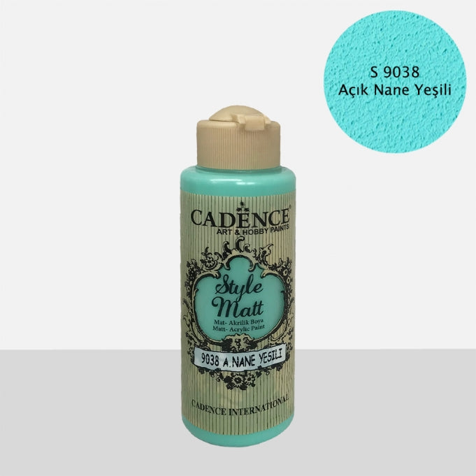 S9038 Açık Nane Yeşili Mat Akrilik Boya