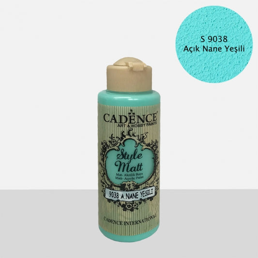 S9038 Açık Nane Yeşili Mat Akrilik Boya