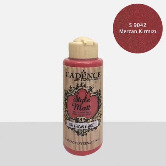 S9042 Coral Red Mat Akrilik Boya