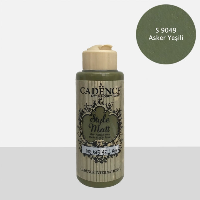 S9049 Asker Yeşili Mat Akrilik Boya