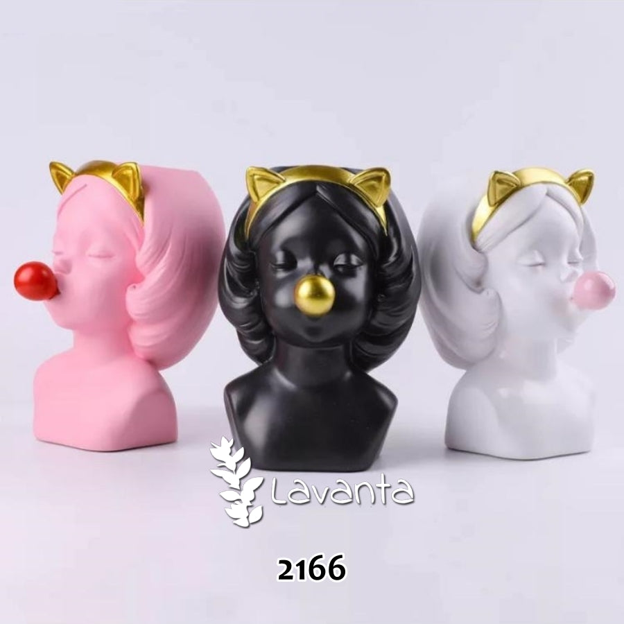 Sakızlı Kız Saksı Kalıbı