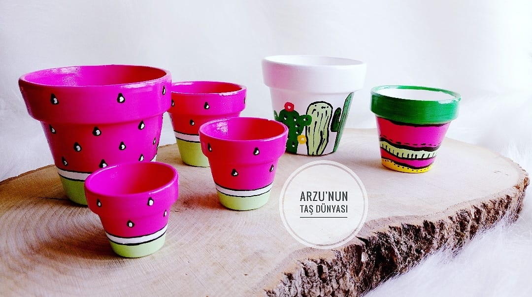 Dörtlü Saksı Seti Silikon Kalıbı