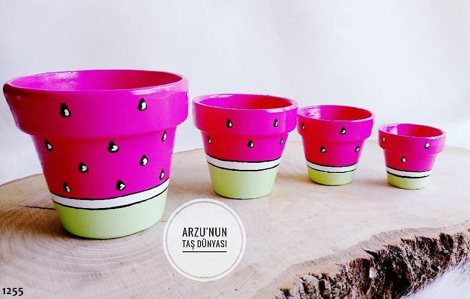 Dörtlü Saksı Seti Silikon Kalıbı