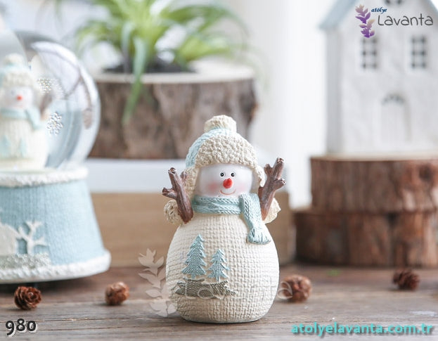 Şapkalı Kardan Adam Silikon Kalıbı