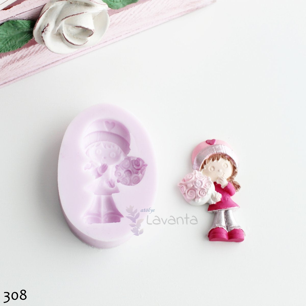 Şapkalı Kız Silikon Kalıbı