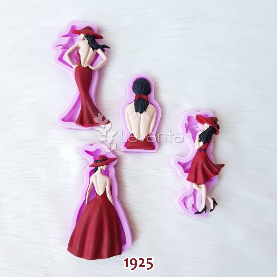 Şapkalı Kızlar Kokulu Taş Kalıpları