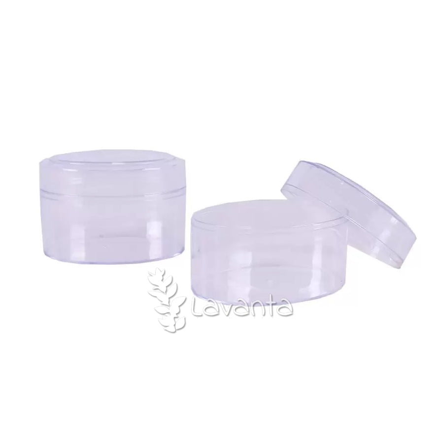 12li Şeffaf Mika Oval Kutu 7x5cm