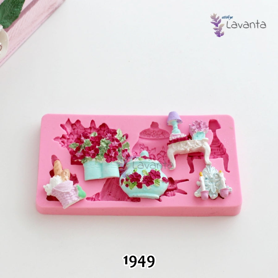 Şekerlik Seti Silikon Kalıbı