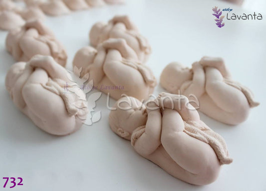 Havlulu Yatan Bebek Silikon Kalıbı