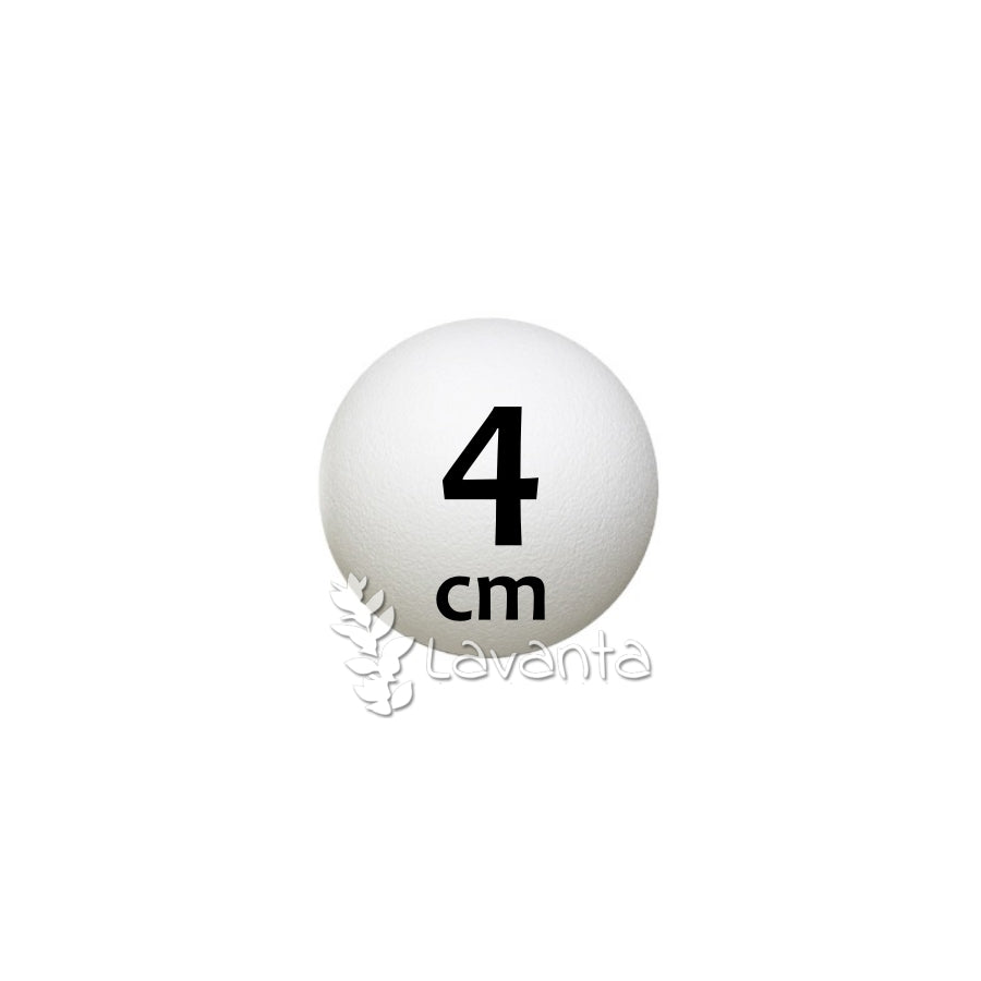 Strafor Yuvaklak Top 4 cm