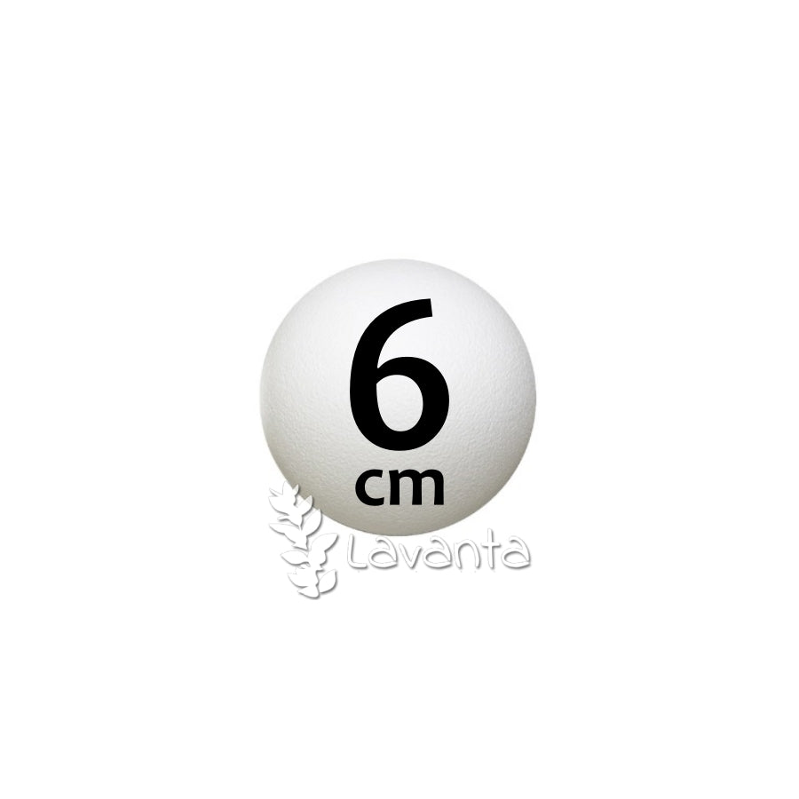 Strafor Yuvaklak Top 6 cm