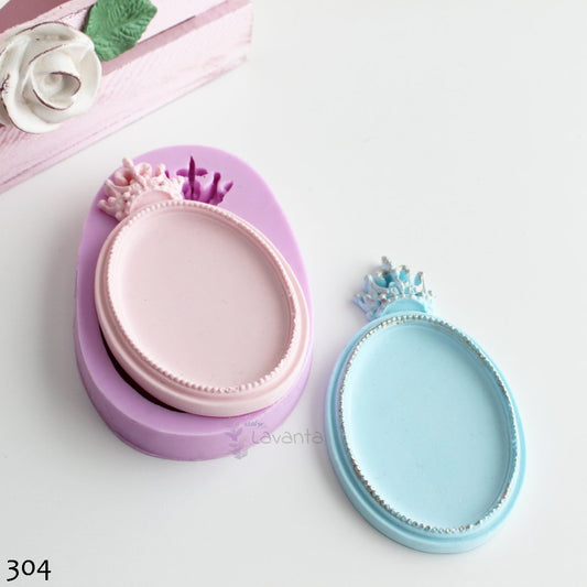 Taçlı Çerçeve Silikon Kalıbı