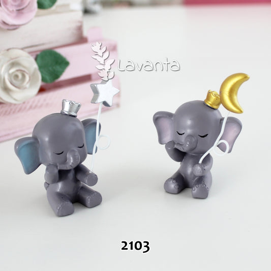 Taçlı Oturan Fil Kalıbı