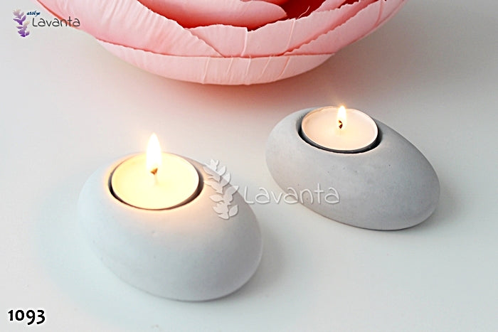 Taş Mumluk Silikon Kalıbı