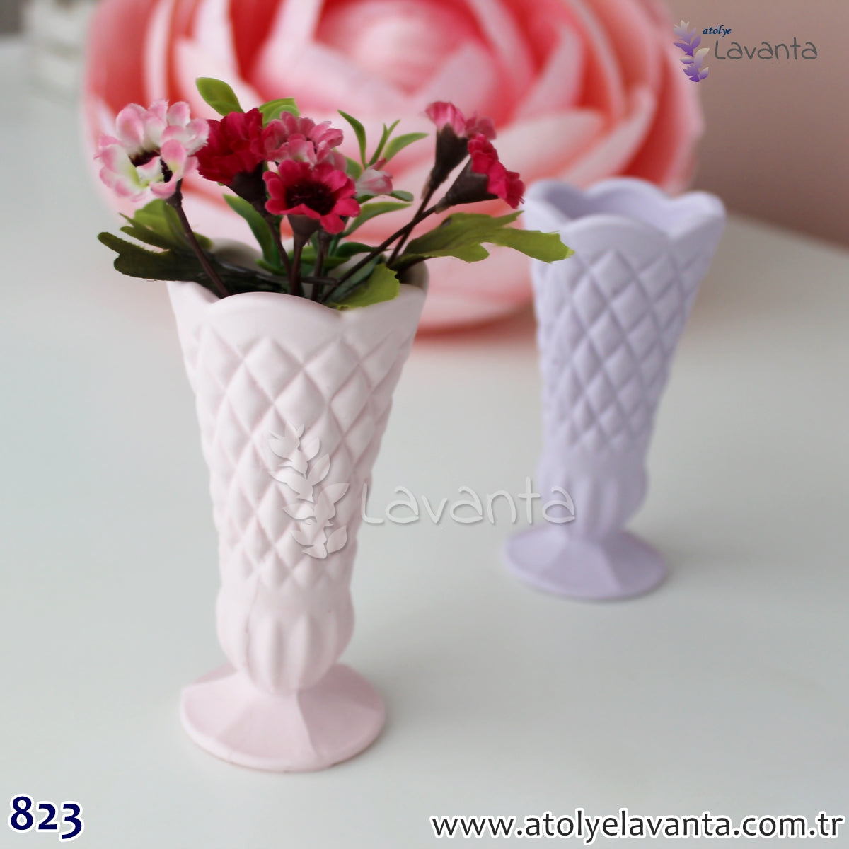 Üç Boyutlu Vazo Silikon Kalıbı